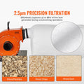 1HP 460CFM Dust Collector 80L Bag 2.5 Micron Filter Mobile