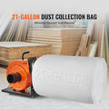 1HP 460CFM Dust Collector 80L Bag 2.5 Micron Filter Mobile