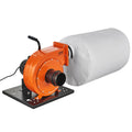 1HP 460CFM Dust Collector 80L Bag 2.5 Micron Filter Mobile