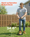 Lawn Aerator 9.2in Manual Core 15 Iron Spikes Heavy Duty Grass Tool