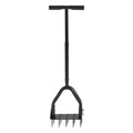 Lawn Aerator 9.2in Manual Core 15 Iron Spikes Heavy Duty Grass Tool