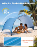 Beach Tent 3 Person UPF 50+ Sun Shelter Portable Canopy Camping