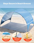 Beach Tent 3 Person UPF 50+ Sun Shelter Portable Canopy Camping