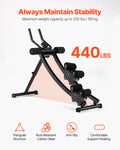 AB Workout Machine Dual-Track Abdominal Core Home Gym Trainer