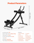 AB Workout Machine Dual-Track Abdominal Core Home Gym Trainer