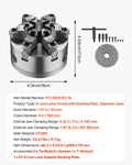 6 Jaw Lathe Chuck 160mm D1-4 Self-Centering HT300 Wood Metal