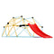 Climbing Dome 8FT Geometric with Slide Kids 3-9 600LBS Jungle Gym