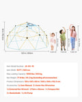 Climbing Dome 305cm Geometric Jungle Gym 453kg Outdoor Kids Equipment