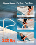 Pool Handrail 122x81.3cm Stainless Steel 100kg Load Capacity