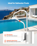 Pool Handrail 122x81.3cm Stainless Steel 100kg Load Capacity