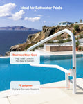 Pool Handrail 137x81cm 100kg Stainless Steel Recessed Base Mount