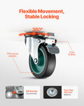 Furniture Dolly 551lbs Capacity 4 Wheels 2 Pack Black Moving Dolly