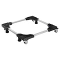 Fridge Stand Mobile Base, 1100 lbs Load Capacity, Washing Machine Stand with 8 Locking Twin Wheels and 4 Brakes, 27.5 -35.4 Inches Adjustable Furniture Dolly for Washer, Refrigerator and Dryer