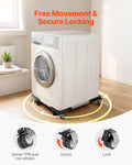 Fridge Washing Machine Stand Mobile Base 1100lbs 8 Wheels