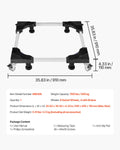 Fridge Washing Machine Stand Mobile Base 1100lbs 8 Wheels