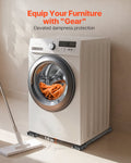 Appliance Rollers 330lbs Capacity Washer Dryer Furniture Dolly Grey