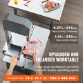 550W Commercial Electric Meat Bandsaw Stainless Steel Bone Saw