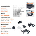 Mobile Base, 181.4 kg Capacity, Adjustable from 241.3 x 241.3 mm to Infinity, Heavy Duty Universal Mobile Base Stand with Swivel Wheels, for Woodworking Equipment, Bandsaw, Power Tools, Machines