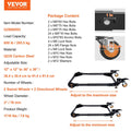 Mobile Base Heavy Duty 295kg Capacity Adjustable 304-914mm