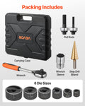 Knockout Punch Set 6 Die 12.7-50.8mm Ratchet Wrench Tool Kit