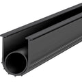 Garage Door Seals Bottom Rubber, U Shape +O Ring Combination Garage Door Bottom Weather Seal, 10ft Weatherproofing Garage Door Seal, 5/16 inch T-ends and 3 3/4 inch Width, for Doors, Black