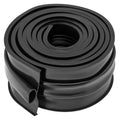 Garage Door Seals Bottom Rubber, U Shape +O Ring Combination Garage Door Bottom Weather Seal, 10ft Weatherproofing Garage Door Seal, 5/16 inch T-ends and 3 3/4 inch Width, for Doors, Black