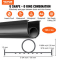 Garage Door Bottom Seal U+O Ring 10ft Black 5/16