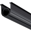 Garage Door Seal 16ft U Shape Bottom Rubber Weather Strip Black
