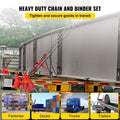 Chain Load Binder 8mm 3 Ton Ratchet Tie Down Kit with Grab Hooks