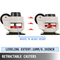 Levitex 4 Pack Leveling Casters GD-60F 551kg Nylon Wheels