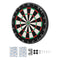 Dart Board, High-Grade Self-Healing Sisal Fiber Dartboard with Staple-Free Bullseye, Blade Wire & Rotating Number Ring, 450mm Professional Dartboard for Home Party Game Room (Darts Not Included)