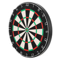 Dart Board, High-Grade Self-Healing Sisal Fiber Dartboard with Staple-Free Bullseye, Blade Wire & Rotating Number Ring, 450mm Professional Dartboard for Home Party Game Room (Darts Not Included)