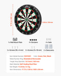 Dart Board 450mm Self-Healing Sisal Fibre Blade Wire Rotating Number