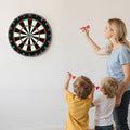 Dart Board 450mm Self-Healing Sisal Fibre Blade Wire Rotating Number