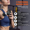 Massage Gun Deep Tissue 4 Speed 4 Heads 2500mAh Handheld