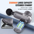 Massage Gun Deep Tissue 5 Speed 6 Heads 2500mAh Battery