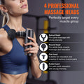 Massage Gun Deep Tissue 4 Speed 4 Heads 2500mAh Battery