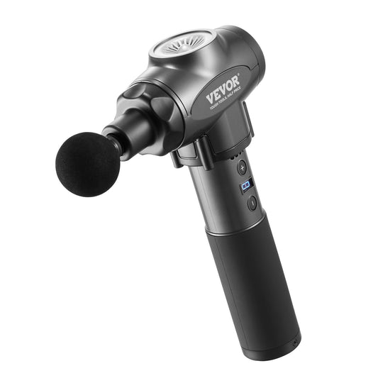 Massage Gun Deep Tissue, Percussion Muscle Massager for Athletes - with 9 Speed Levels & 6 Massage Heads, 24V 2500mAh Batteries, Handheld Electric Massage Gun for Pain Relief, Muscle Relaxation