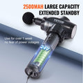 Massage Gun Deep Tissue 9 Speed 6 Heads 2500mAh Handheld