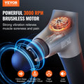 Massage Gun Deep Tissue Percussion 6 Speed 4 Heads 2500mAh