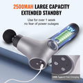 Massage Gun Deep Tissue Percussion 6 Speed 4 Heads 2500mAh