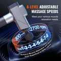 Massage Gun Deep Tissue 8 Speed 6 Heads 2500mAh Handheld