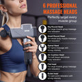 Massage Gun Deep Tissue 8 Speed 6 Heads 2500mAh Handheld