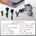 Massage Gun Deep Tissue 8 Speed 6 Heads 2500mAh Handheld