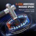 Massage Gun Deep Tissue 8 Speed 6 Heads 2500mAh Percussion