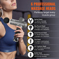 Massage Gun Deep Tissue 8 Speed 6 Heads 2500mAh Percussion