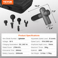 Massage Gun Deep Tissue 8 Speed 6 Heads 2500mAh Percussion