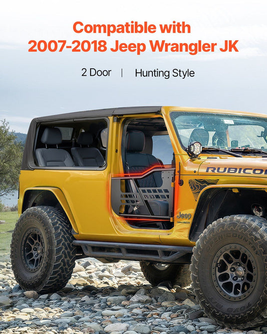 Jeep Tube Doors 2-Door Heavy-Duty Hinges 2007-2018 Wrangler JK