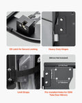Jeep Tube Doors, 2-Door, Hunting Style Jeep Tubular Door with Heavy-Duty Hinges & OE Latch, Jeep Doors with Rubber Pads & Toughened Steel Tube, Fit for 2007-2018 Jeep Wrangler JK