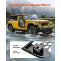 Jeep Tube Doors, 2-Door, Hunting Style Jeep Tubular Door with Heavy-Duty Hinges & OE Latch, Jeep Doors with Rear View Mirrors, Fit for 2018-2024 Jeep Wrangler JL & 2020-2024 Jeep Gladiator JT